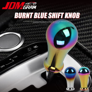 JDMGRAM 9Cm Xe Bánh Răng Chuyển Dịch Núm Bằng Tay Tự Động Đa Năng Đẩy Xuống Hợp Kim Nhôm Tự Động Dính Sang Số LEVER Phụ Kiện Nội Thất