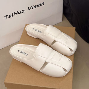 Flat toed flip flops Korean fashion new style slip resistant womens summer soft soled M ü ller outdoor lazy sandals