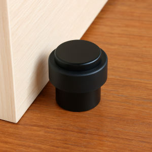 Door Stopper Pintu Lantai Stainless Steel 304 Penahan Pintu Karet Warna Hitam & Satin - Weldom