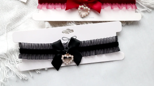 Fashion Heart Pendant Bowknot Necklace Elegant Clavicle Chain Necklace Simple Choker Collar Necklace Fashion