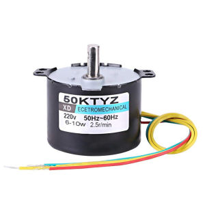50KTYZ AC Gear Motor 220V 10W - 2.5RPM Permanent Magnet Synchronous Reduction Motor for Automation