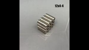 แม่เหล็กรูปทรงกลม 12X4-4mm 10-500 ชิ้น อุปกรณ์เสริม 12*4-4mm รู 4mm สำหรับเครื่องมือโรงรถ ตู้เย็น งานฝีมือ สำนักงาน ครัว