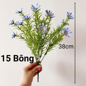Cúc hoạ mi giả cụm lớn - Hoa giả TODOCO trang trí nhà cửa phòng khách bông nhựa cắm bình decor chụp ảnh để bàn đám cưới đẹp cành 15 bông dài 38 cm