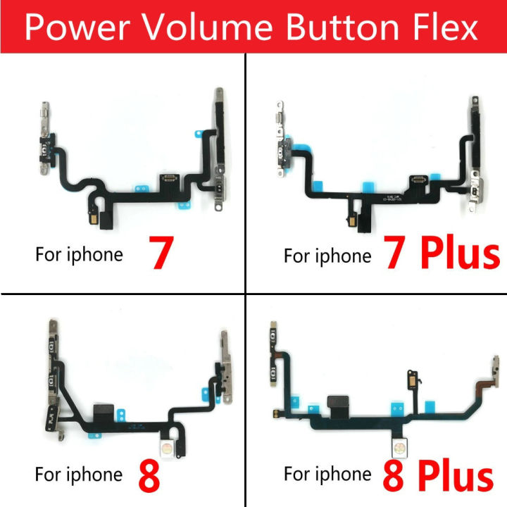 Power Switch on off volume flex Cable with Metal Bracket Assembly