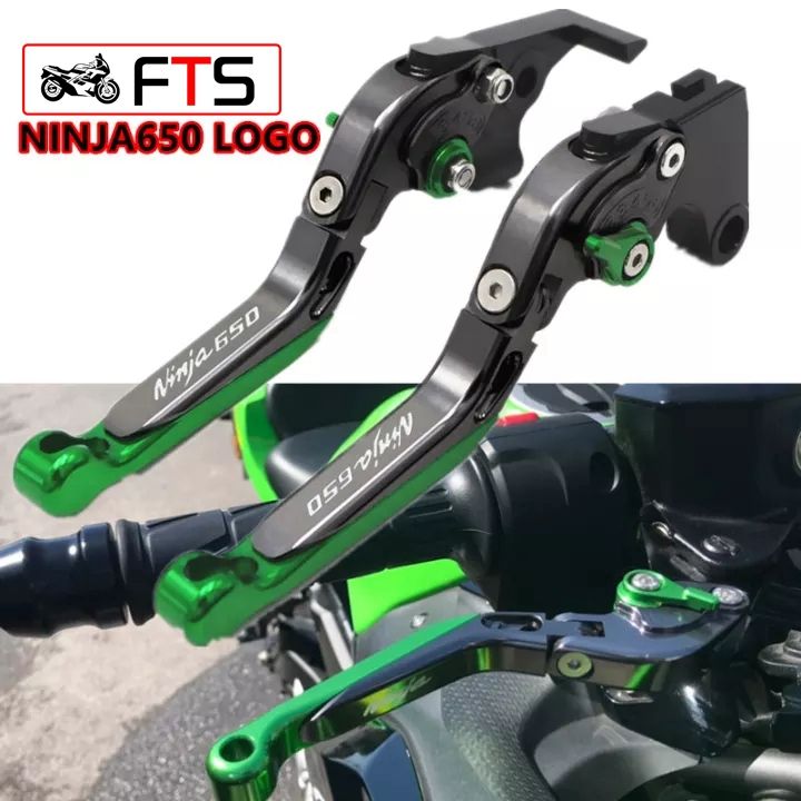 HTTMT CNC Brake & Clutch Lever Kit For Kawasaki Ninja 650 Z650 Z900 ABS 2017-2023 – Black Aluminum