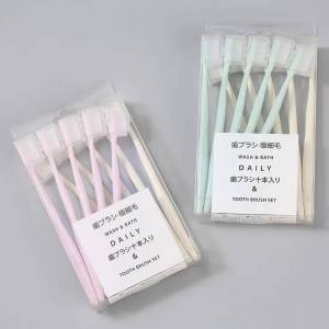 พร้อมส่ง!! เเปรงสีฟัน Macaron สลิมซอฟท์ ขนแปรงนุ่ม แปรงสีฟันญี่ปุ่น ด้ามจับถนัดมือ 1กล่องมี10ชิ้น A211