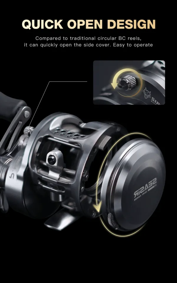 Seasir Sirius Round Baitcasting Reel CNC Aluminum Reel Circular