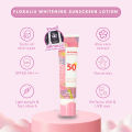 [1แถม1] FLORALIS whitening sunscreen lotion SPF50 PA+++ ครีมกันแดดหน้าสูตรอ่อนโยน พร้อมบำรุง ไวท์เทนนิ่ง ผิวขาวกระจ่างใส กันแดดดอกไม้ ให้ความชุ่มชื้น กันน้ำ กันเหงื่อ ไม่เป็นคราบ 30ml sisderala. 