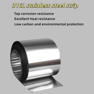 316L Stainless Steel Strip Thin Plate Corrosion Resistant for Food Machinery Marine Anti Corrosion Accessories 0.1-3mm Thick 10-200mm Wide 2B Finish