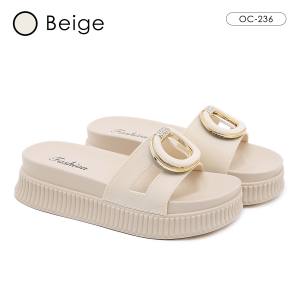 OCTAVIA Sandal Slip On Wedges Wanita Ring Series #OC-236 (FREE BOX)