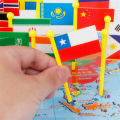 Mainan Peta Dunia  Anak Peta Dunia Bendera Knowledge The World With Flag. 
