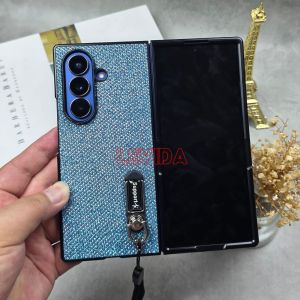 Case Gliter Lanyard tali Hp Case Samsung Z Fold 7 Z Fold 6 Z Flip 5 Z Fold 4 Z Fold 3