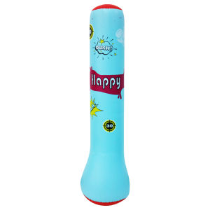 Kids Inflatable Punching Bag Bounce-Back Punch Bag Thickened Inflation Punching Column PVC Tumbler Sandbag for Fitness