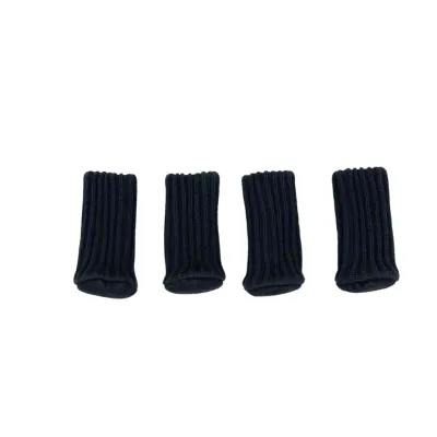 4 PCS Knitted Chair Leg Socks High Elastic Furniture Socks Pads Non-Slip Furniture Feet Caps Covers for Protect Table Feet Pad