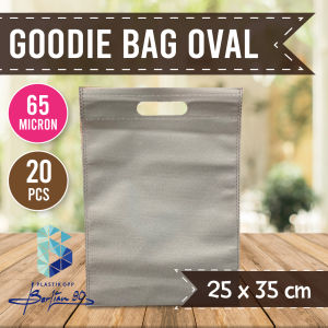 (20 PCS) Tas Kain Spunbond Goodie Bag Oval 30x40 20X26 25X35 cm Tas Souvenir Souvenir Bag Shopping