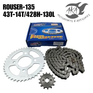 MRP CHAIN SET FOR ROUSER135 43T-14T 428H-130L High-Quality Motorcycle Accessories