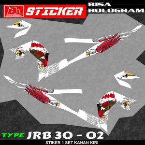STIKER STRIPING JUPITER Z 115 ROBOT STICKER PREMIUM BISA HOLOGRAM JRB 30