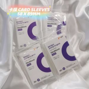 🔆Ready Stock🔆50Pcs Hard Card Sleeves小卡卡膜保护膜 58m*89mm