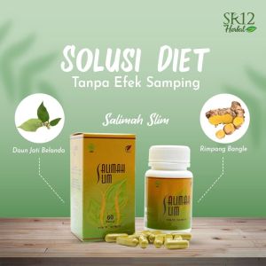 MINUMAN PELANGSING BADAN SALIMAH SLIM SR12 BPOM ISI 60 KAPSUL