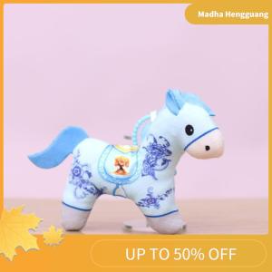 Madha 1Pcs 2026 Year Of The Horse Mascot Pendant Decoration Plush Toy Good Luck Charm Chinese Red Pony Soft Doll Keychain Girl Boy Gift