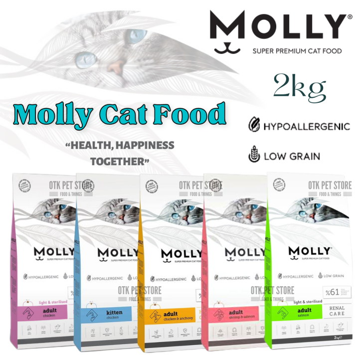 Molly Super Premium Cat Food For Adult & Kitten 2kg Lazada