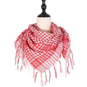 GORGE with Tassel Arab Shemagh Headscarf Large Costume Desert Scarf Arabic Scarf Head Neck Face Wrap for Men Women