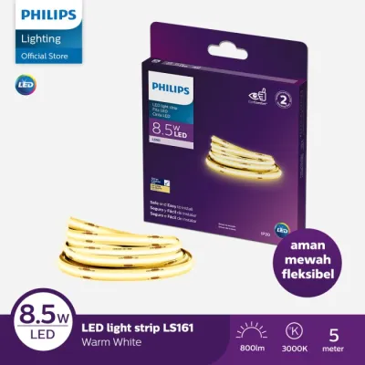 Lampu Philips LED Strip LS161 COB 8.5W 3000K 5M 24V Kuning