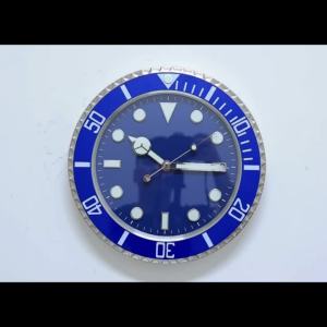 34cm Luxury Creative Wall Clock Modern Metal Design Art Wall Clock Home Large Digital Luminescent Bedroom Decoration Clock