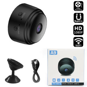 【】🔥Giá rẻ A9 Máy ảnh Mini HD Máy Quay Video Máy thu âm không dây từ xa 1080P Camera an ninh wifi ngày đêm tại nhà