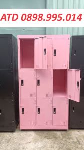 Tủ locker sắt-tủ hồ sơ văn phòng 2 4 6 8 9 10 12 15 18 ngăn ship nhanh HCM BD