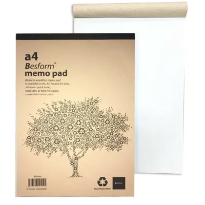 Besform A4 / A5 Memo Pad BPMA4 / BPMA5