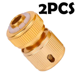 Brass 1/2" Hose Connector Repair Leaking Fittings Garden Hose Quick Connect Watering Water Tap Pipe Adaptor