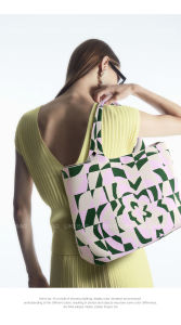 Tas Rajut เทียม LIKBAG2023กระเป๋าโท้ทใหม่สีตัดกัน