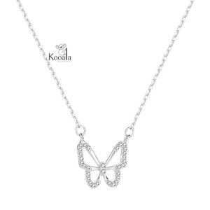 Kalung Kupu Kupu Mini Sederhana Wanita Fashion Rantai Choker
