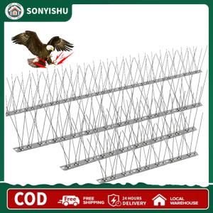 【New Arrival】 Bird Spikes 10 Feet Coverage Fence Spikes for Pigeons Small Birds Outdoor Use