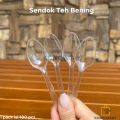 Sendok Makan Plastik Putih / Sendok Teh Bening Murah / Sendok Jelly Bening. 