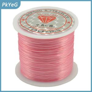 PkYeG 50m mạnh mẽ căng đàn hồi dây dây dây vòng đeo tay vòng cổ chuỗi hạt 0.5mm