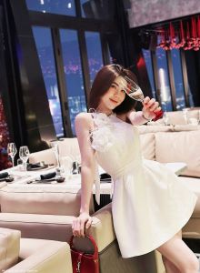 MyDu Shop | MS 2626 | Đầm Xòe Nữ Tính – Thiết Kế Cổ Nơ Hoa Hồng Đính Tinh Tế