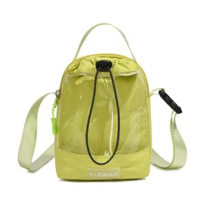 EHTYR Lightweight Transparent Shoulder Bag Waterproof Adjustable Water Bottle Storage Bag Multi-functional INS Women Crossbody Bag Hiking