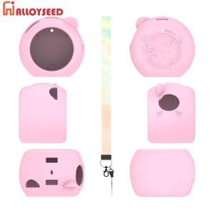 TakaraTomy Punirunes Puni เคสกล้องซิลิโคนพร้อมสายคล้องเคสป้องกันการกระแทกน้ำหนักเบาสำหรับเด็ก