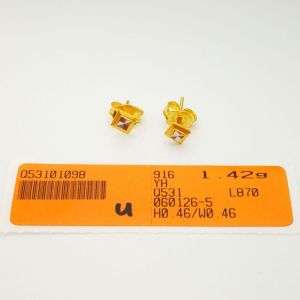 Yon Hing Subang Paku Fashion 2 Tone 1.42g Emas 916