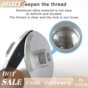 SDJZT 1ชิ้น4นิ้วแผ่นรองหลังสำหรับขัดเพชรแผ่นอลูมิเนียมตัวยึดฐานรอง M14 ecoflow FESTOOL อุปกรณ์เครื่องมือ