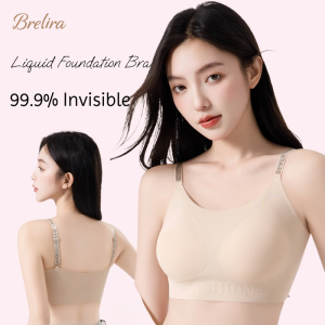 【SINGABRALETTE】Seamless Invisible Bra Liquid Foundation Soft Support Fixed Cup Small Chest Gathered Wireless Lightweight Comfort Lingerie