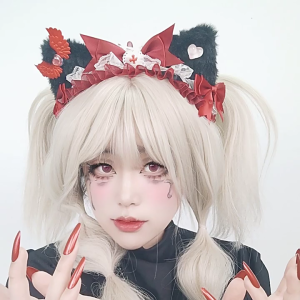 Phong cách Kitten Mũ sắt proms sinh nhật hairbands tối mũ nón Halloween cung adorkable Phụ Kiện Đeo đầu tóc