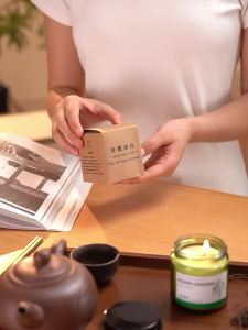 Longjing tea fragrance osmanthus fragrance household indoor long-lasting niche high-end souvenirs bedroom fragrance gifts aromatherapy candles龙井茶香桂花香家用室内持久小众高级伴手礼卧室香氛礼物香薰蜡烛