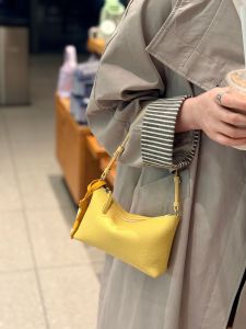 New Korean Niche Top Grain Leather Mahjong Bag Minimalist Luxury Square Handbag Versatile Crossbody Bag
