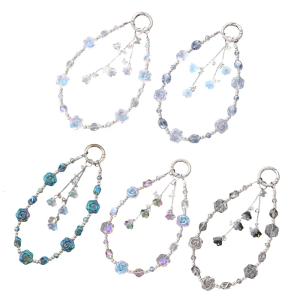 Eye Catching Mobile Phone Chain Handmade Beaded Cellphone Lanyard For Women Girls Telephone Strap Drop-resistant