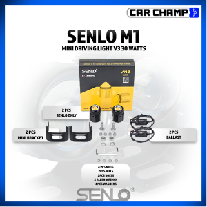 Original SENLO M1/M1A Mini Driving Light V3 30/60 Watts MDL for Motorcycles Cars - Auxiliary Light Fog Light 6 MONTHS WARRANTY