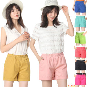 กางเกงขาสั้นลำลองผู้หญิงสไตล์เกาหลีกางเกงขาสั้นสีพื้นแฟชั่นออฟฟิศกางเกงชายหาดขากว้างขนาดใหญ่พิเศษกางเกงกีฬาขาสั้นกางเกงออกกำลังกายกางเกงขาสั้นบ็อกเซอร์2021