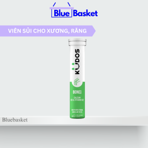 Viên sủi KUDOS Cho Xương- Thực phẩm bảo vệ sức khỏe KUDOS BONE HEALTH CALCIUM D3 & VITAMIN K2 (20 viên/ tuýp).